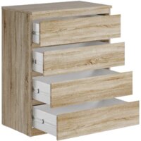 Комод Mio Tesoro Мальта 4 ящика 80x99 2.05.02.070.3 (дуб сонома) - Превью изображения №2 — Интернет-магазин Time-Shop