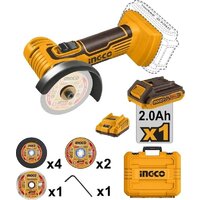 Угловая шлифмашина Ingco CAGLI76012 (с 1-им АКБ, кейс) - Превью изображения №2 — Интернет-магазин Time-Shop