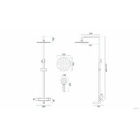 Душевая система  Rea Lungo Chrome TermoREA-P6607 - Превью изображения №3 — Интернет-магазин Time-Shop