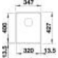 Кухонная мойка Blanco Subline 320-F 527159 (мягкий белый) - Превью изображения №3 — Интернет-магазин Time-Shop