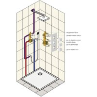 Душевая система  Timo Tetra-Thermo SX-0179/03SM (черный) - Превью изображения №5 — Интернет-магазин Time-Shop