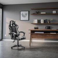 Офисное кресло Mio Tesoro Викинг AF-C5208 (черный/серый) - Превью изображения №7 — Интернет-магазин Time-Shop