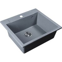 Кухонная мойка AV Engineering Unit AVE550500SLA (серебристый) - Превью изображения №2 — Интернет-магазин Time-Shop