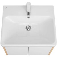  Акватон Тумба под умывальник Сканди Doors 55 1A278801SDB20 (белый/дуб верона) - Превью изображения №3 — Интернет-магазин Time-Shop