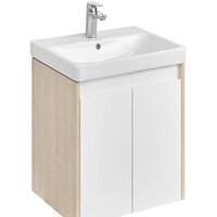 Акватон Тумба под умывальник Сканди Doors 55 1A278801SDB20 (белый/дуб верона)