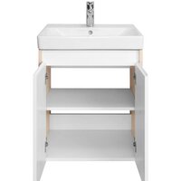  Акватон Тумба под умывальник Сканди Doors 55 1A278801SDB20 (белый/дуб верона) - Превью изображения №5 — Интернет-магазин Time-Shop