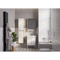  Акватон Тумба под умывальник Сканди Doors 55 1A278801SDB20 (белый/дуб верона) - Превью изображения №8 — Интернет-магазин Time-Shop