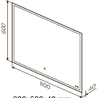  AM.PM Зеркало Spirit 2.0 80 M71AMOX0801SA - Превью изображения №6 — Интернет-магазин Time-Shop