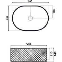 Умывальник Roxen Vine Oval 570240 - Превью изображения №2 — Интернет-магазин Time-Shop