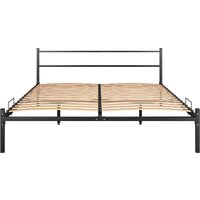 Кровать Князев Мебель Калабрия 1 КЛ1.120.200.Ч (черный муар) - Превью изображения №2 — Интернет-магазин Time-Shop