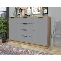 Тумба Интерлиния Концепт КТ-Т160 (серебро/дуб золотой) - Превью изображения №4 — Интернет-магазин Time-Shop