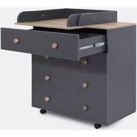 Детский комод Rant Elsa Pro 800/3 (moon grey) - Превью изображения №4 — Интернет-магазин Time-Shop