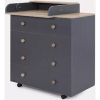 Детский комод Rant Elsa Pro 800/3 (moon grey) - Превью изображения №5 — Интернет-магазин Time-Shop