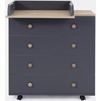 Детский комод Rant Elsa Pro 800/3 (moon grey) - Превью изображения №3 — Интернет-магазин Time-Shop