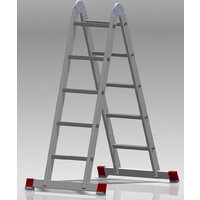 Лестница-трансформер Новая высота NV 331 шарнирная 2x5 ступеней - Превью изображения №3 — Интернет-магазин Time-Shop
