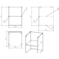  Cersanit Модуль для тумбы Moduo 40 MD-MOD40-SZ - Превью изображения №2 — Интернет-магазин Time-Shop