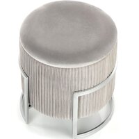 Пуфик Halmar Cricket (светло-серый/хром) - Превью изображения №4 — Интернет-магазин Time-Shop