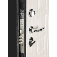 Металлическая дверь Guard MG60 МДФ 87х205 левая (черное серебро/белый ясень) - Превью изображения №5 — Интернет-магазин Time-Shop