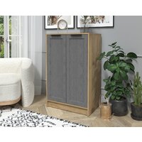 Тумба Интерлиния Концепт Тренд КТ-Т64 (дуб золотой/дуб серый) - Превью изображения №3 — Интернет-магазин Time-Shop