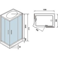 Душевая кабина WeltWasser WW500 Laine 1204 - Превью изображения №12 — Интернет-магазин Time-Shop