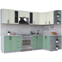 Интерлиния Тренд 1.5x2.8 правая (мята/белый/бискайская сосна)