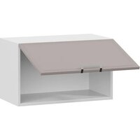 Шкаф навесной Трия Белладжио 1ВВ6Г с одной откидной дверью (белый/софт капучино) - Превью изображения №2 — Интернет-магазин Time-Shop