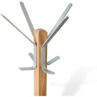 Вешалка для одежды Sheffilton Альберо SHT-CR11 985627 (прозрачный лак/алюминий металлик) - Превью изображения №2 — Интернет-магазин Time-Shop