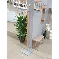 Вешалка для одежды Sheffilton Альберо SHT-CR11 985627 (прозрачный лак/алюминий металлик) - Превью изображения №5 — Интернет-магазин Time-Shop