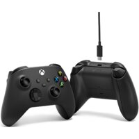 Геймпад Microsoft Xbox + USB-C кабель (черный) - Превью изображения №3 — Интернет-магазин Time-Shop