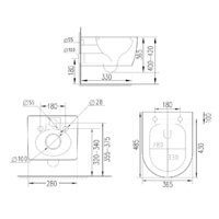 Унитаз подвесной Roxen Antares 530185-01X Rimless Soft Close с функцией биде - Превью изображения №17 — Интернет-магазин Time-Shop