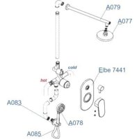 Душевая система  Wasserkraft A16777 - Превью изображения №5 — Интернет-магазин Time-Shop
