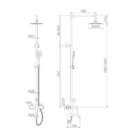Душевая система  Ledeme L72402 - Превью изображения №6 — Интернет-магазин Time-Shop