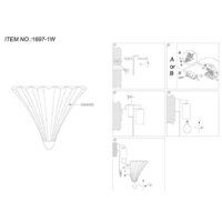 Бра Favourite Iris 1697-1W - Превью изображения №2 — Интернет-магазин Time-Shop