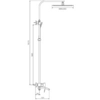 Душевая система  Gappo G2407-11 - Превью изображения №2 — Интернет-магазин Time-Shop