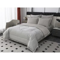 1.5-спальный комплект постельного белья Sofi De MarkO Энрике 1.6 Кт-1.6-Эн11 (светло-серый) - Превью изображения №3 — Интернет-магазин Time-Shop