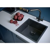 Кухонная мойка Paulmark Aller PM904444-GM - Превью изображения №3 — Интернет-магазин Time-Shop