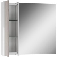  Домино Шкаф с зеркалом Uno 80 (дуб серый) - Превью изображения №2 — Интернет-магазин Time-Shop