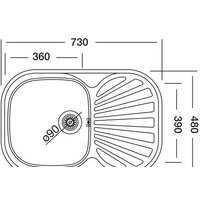 Кухонная мойка Kromevye Bianсa EX 305 D - Превью изображения №2 — Интернет-магазин Time-Shop