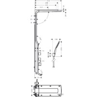 Душевая панель Hansgrohe Raindance Lift (27008400) - Превью изображения №2 — Интернет-магазин Time-Shop