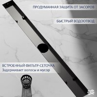 Трап/канал Lauter 210S385-GGM 800x31 (оружейная сталь) - Превью изображения №3 — Интернет-магазин Time-Shop