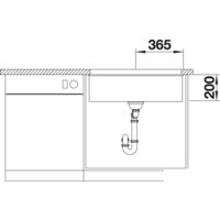 Кухонная мойка Blanco Etagon 700-U (антрацит) - Превью изображения №4 — Интернет-магазин Time-Shop