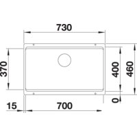 Кухонная мойка Blanco Etagon 700-U (антрацит) - Превью изображения №2 — Интернет-магазин Time-Shop