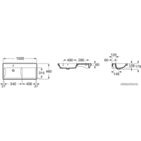 Умывальник Roca The Gap A3270MB000 - Превью изображения №2 — Интернет-магазин Time-Shop