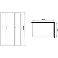 Душевой уголок Niagara Eco NG-1018-14QBLACK 100x80x190 (черный/стекло мозаика) - Превью изображения №5 — Интернет-магазин Time-Shop