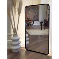Зеркало с подсветкой  EMZE Smartphone 45x77 LED.UV.SMART.45.77.CHE (черный) - Превью изображения №2 — Интернет-магазин Time-Shop
