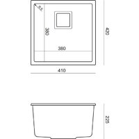 Кухонная мойка Quadron HQD4242U1-G1 - Превью изображения №4 — Интернет-магазин Time-Shop