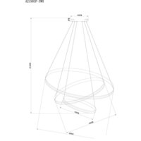 Подвесная люстра Arte Lamp Meridiana A2198SP-3WH - Превью изображения №4 — Интернет-магазин Time-Shop