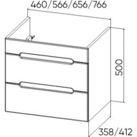  Viant Тумба под умывальник Марсель Como 60 VMAR60CO-T2YP - Превью изображения №6 — Интернет-магазин Time-Shop