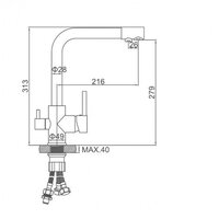 Смеситель Ledeme L4055D-3 - Превью изображения №10 — Интернет-магазин Time-Shop
