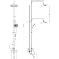 Душевая система  Rossinka Silvermix B35-46 - Превью изображения №2 — Интернет-магазин Time-Shop